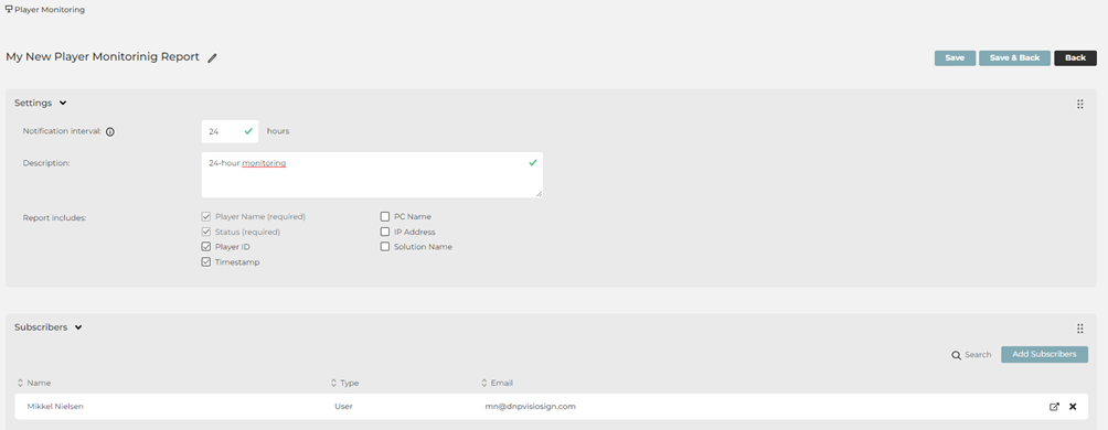 Visiosign Cloud Release Note 1.20.0